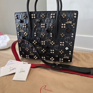Christian Louboutin Black Studded Paloma